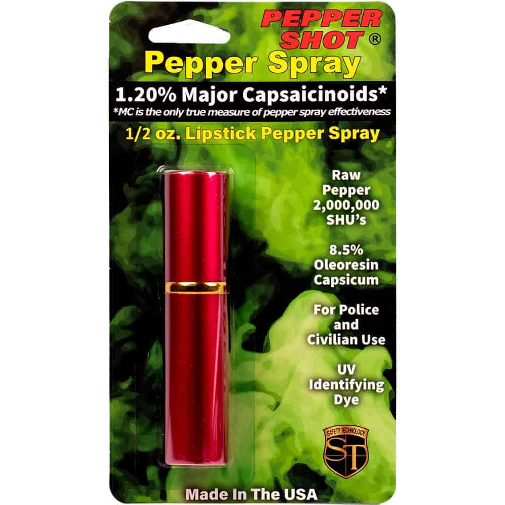 Pepper Shot 1.2% MC 1/2 oz Lipstick Pepper Spray - Image 11
